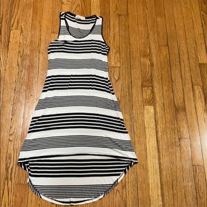 Black and white maxi dress